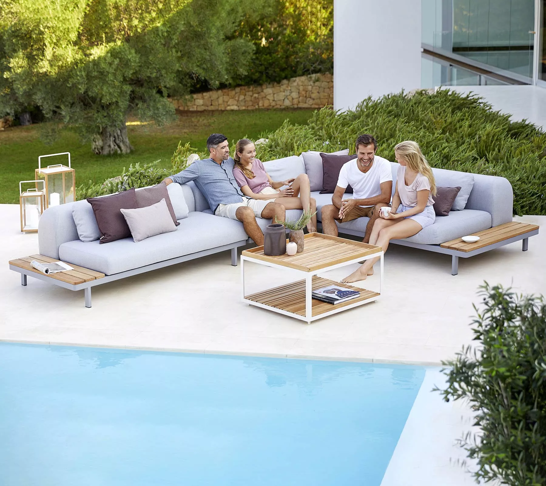 Cane-line Space Loungesofa Zweisitzer Modul links 180 cm
