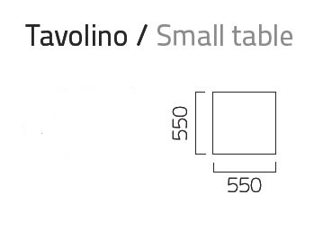 Coro L3 Beistelltisch 55 × 55 cm