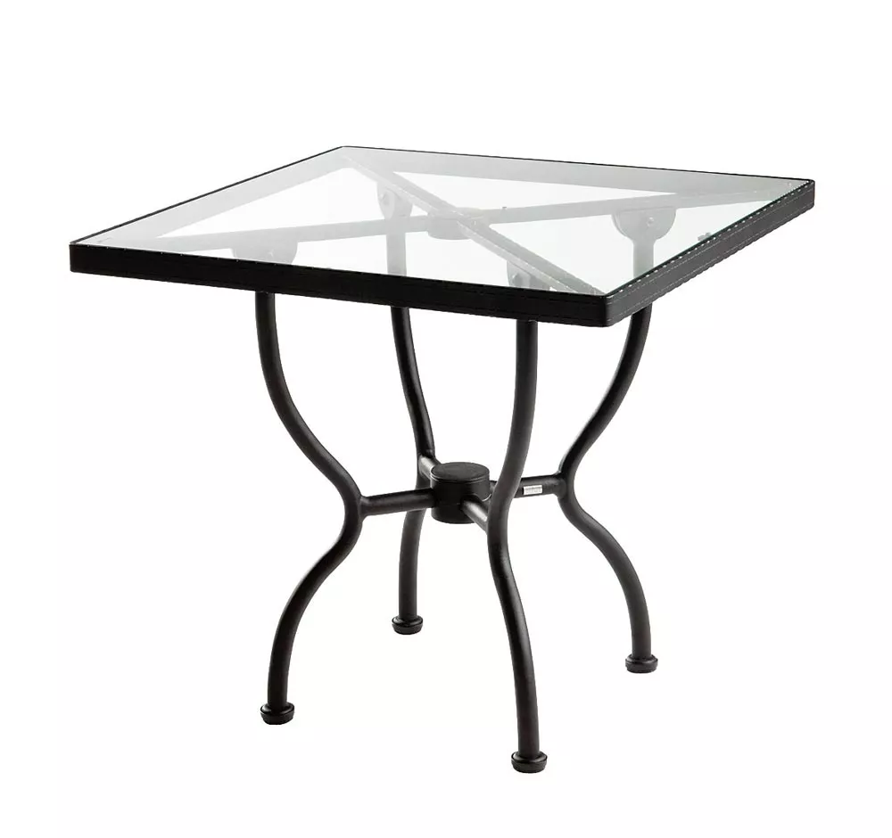 Sifas Kross Esstisch 80 × 80 cm inkl. Glasplatte