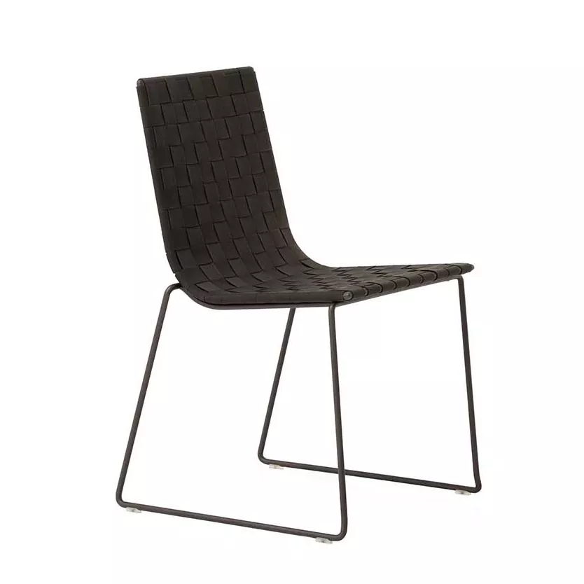 Andreu World Trenza Gartenstuhl mit Kufengestell