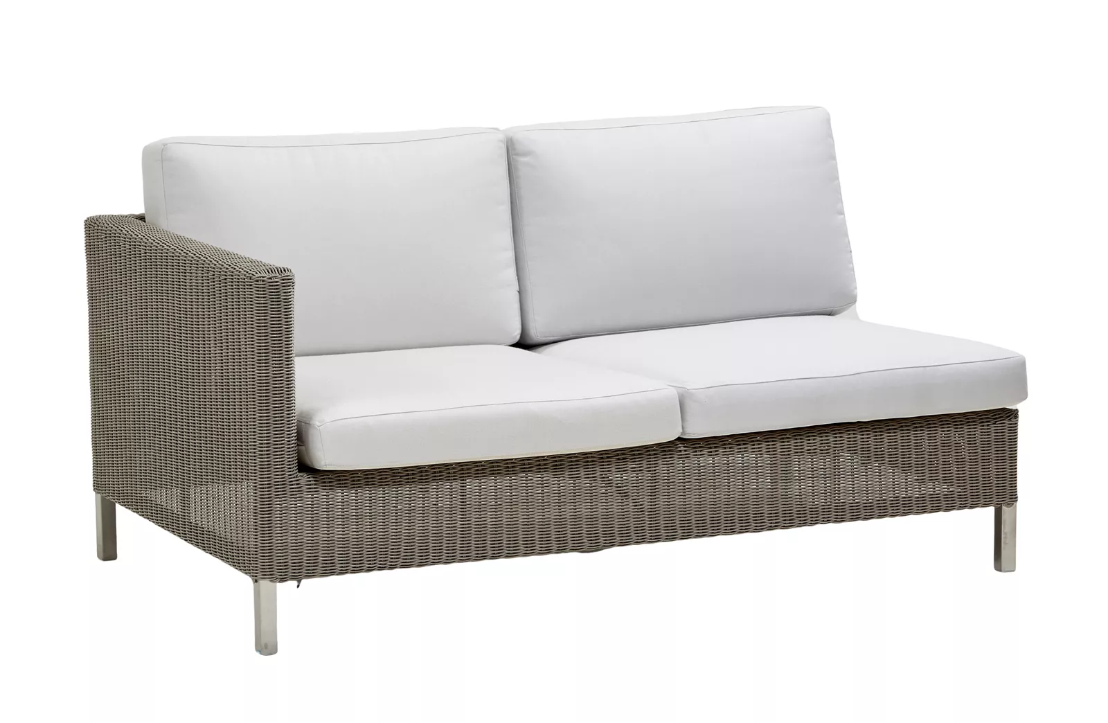 Cane-line Connect Loungesofa Endmodul rechts | Gartensofa Zweisitzer 148 cm