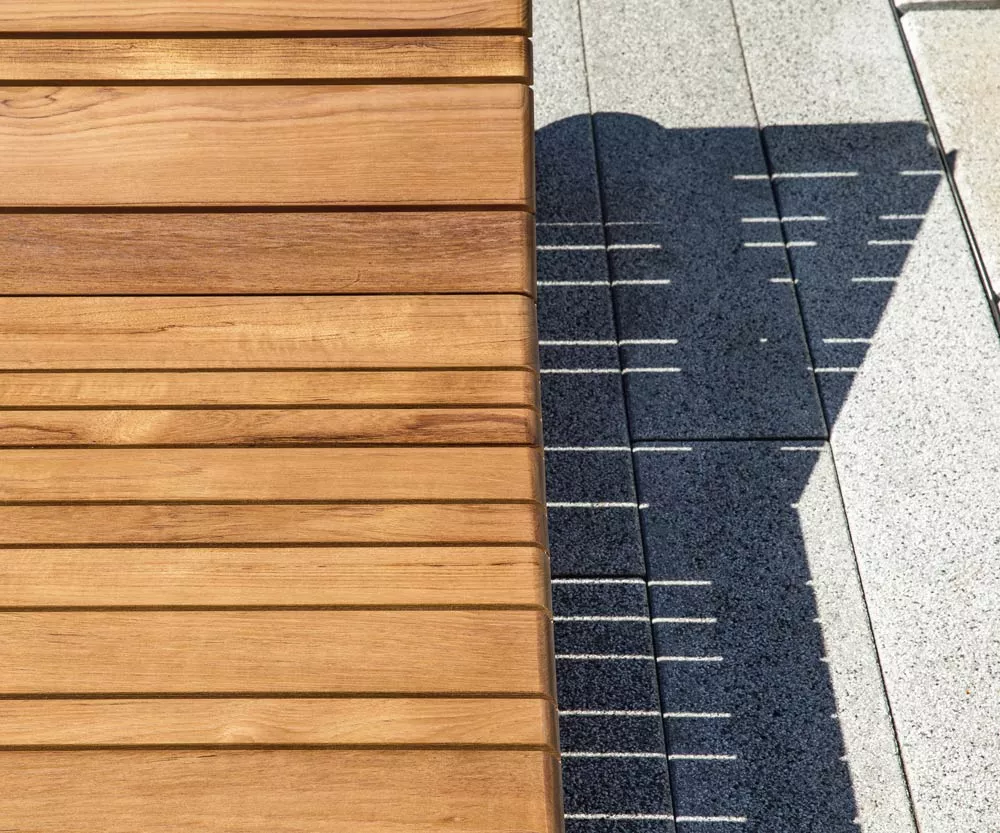 Varaschin Barcode Sonnenliege 209 cm mit Teakholzgestell, rollbar (exkl. Polster mit abziehbarem Bezug )