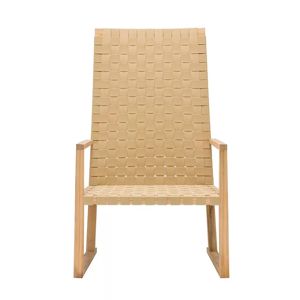 Andreu World Serena Teak Loungesessel • Gartensessel mit hoher Rückenlehne