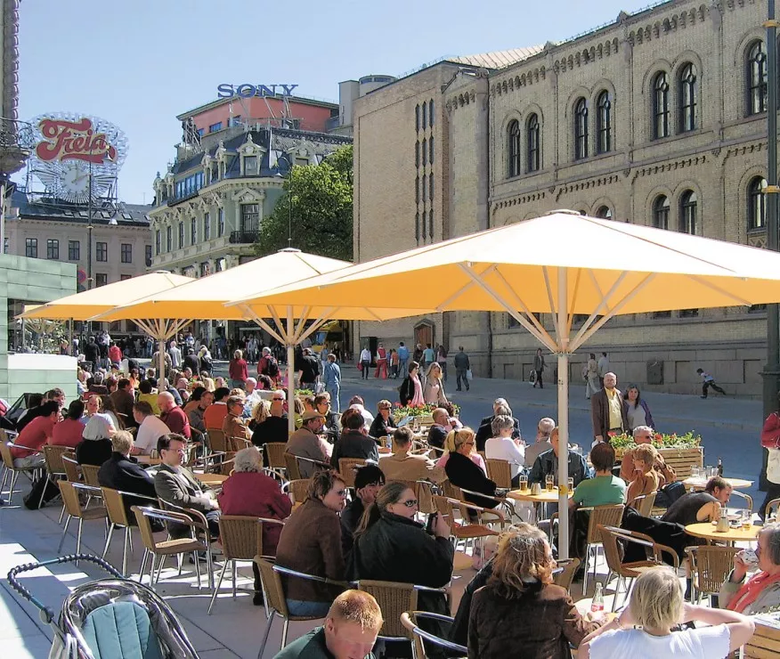 May Sonnenschirm Schattello | rund | 8-Teiler | ohne Volant | versch. Größen
