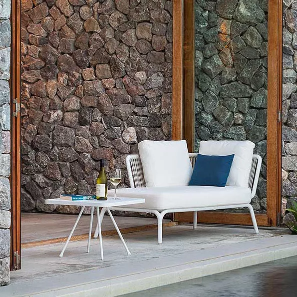 OASIQ YLAND Gartensofa Endmodul Zweisitzer • Loungemodul links