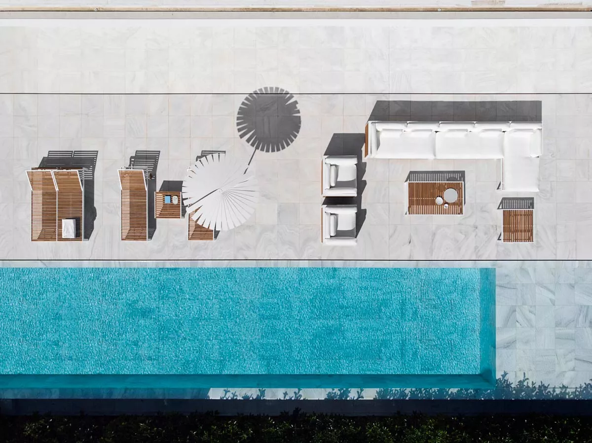 GANDIA BLASCO DNA Teakholz Loungesofa 6 Eckmodul links • 88 × 88 cm