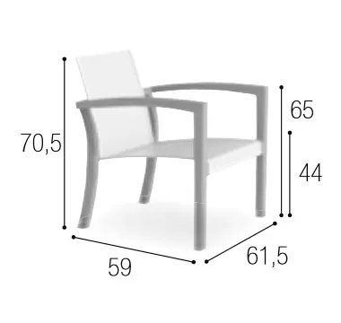 Royal Botania XQI Lounge Sessel, stapelbar
