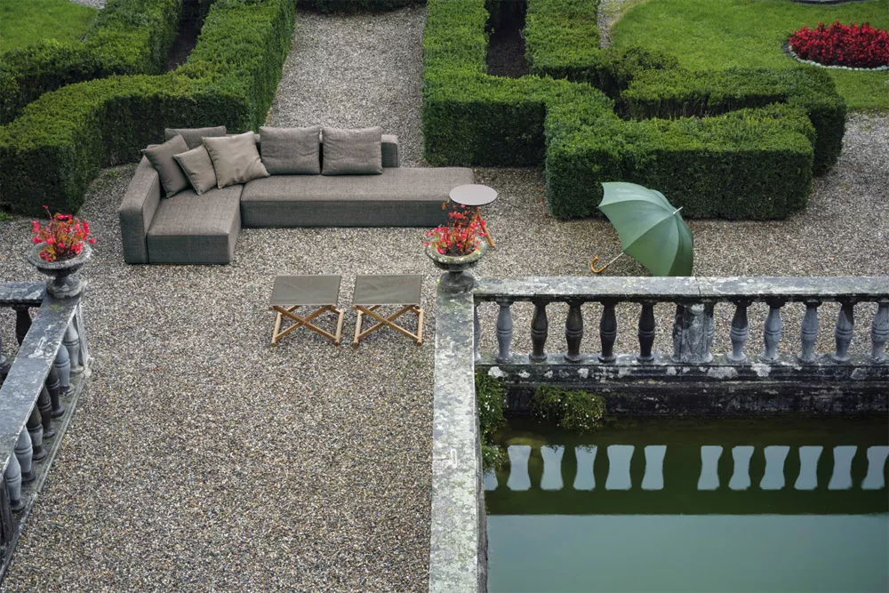 Roda Dandy Gartensofa • Loungemodul 001 + 004 • 225 × 97 cm