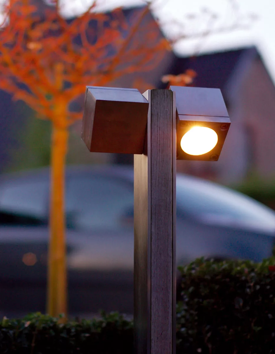 Royal Botania Q-BIC Leuchte 60 cm, Edelstahl