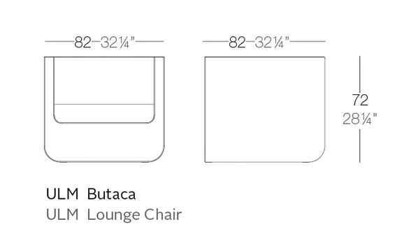 Vondom Ulm Loungemodul links 81 cm