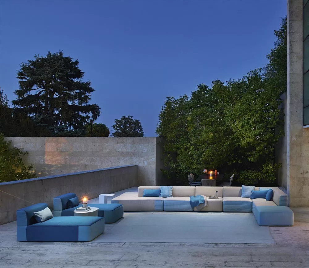 Varaschin Belt Loungesessel (Loungesofa Mittelmodul EINFARBIG) 70 cm 