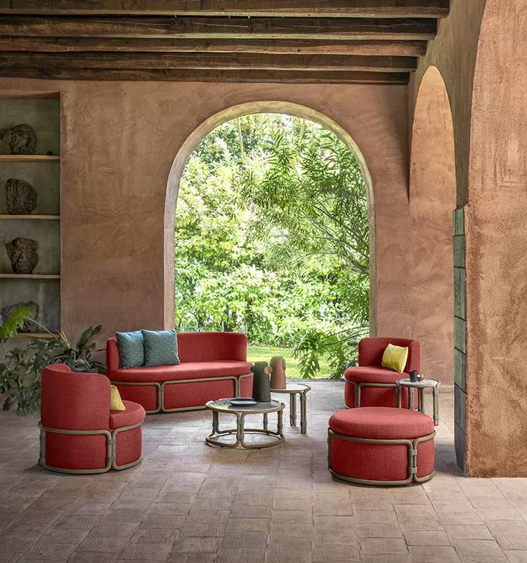 Ethimo Rotin Dekokissen 50 x 30 cm