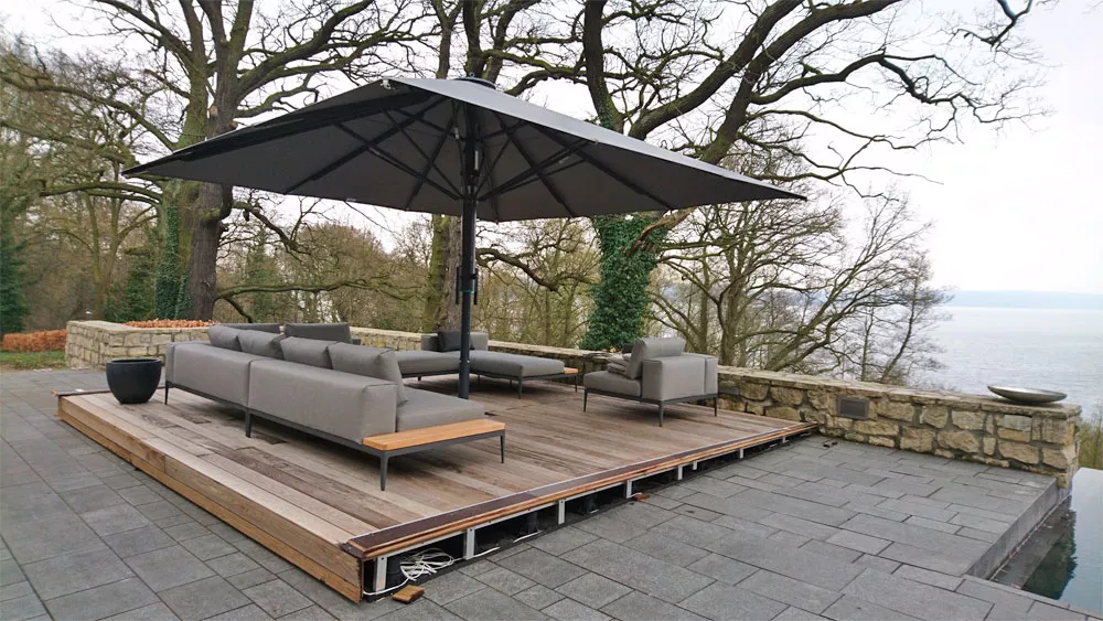 Gloster Grid Endmodul mit Keramik Ablage | L+R