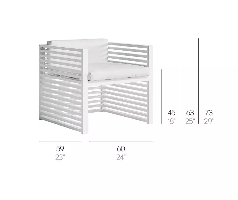 GANDIA BLASCO DNA Gartenstuhl 60 × 59 cm