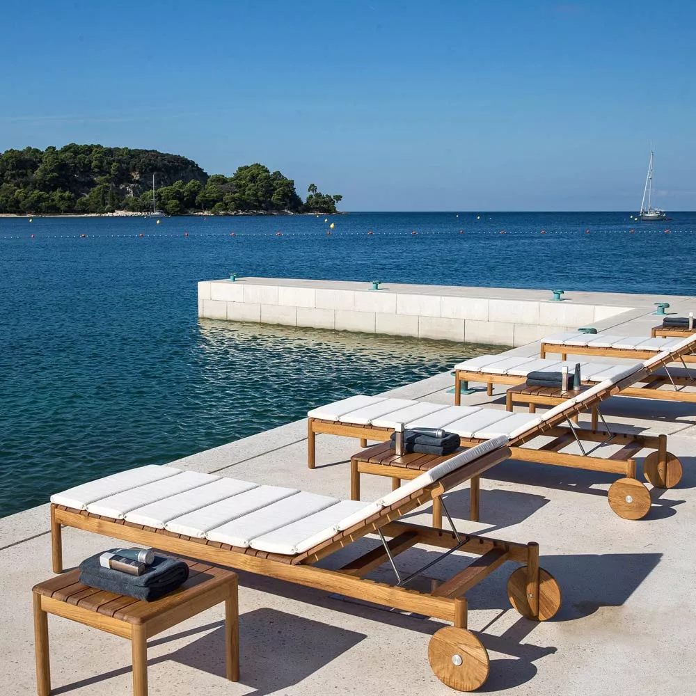 Varaschin Barcode Beistelltisch quadratisch 50 oder 71 cm