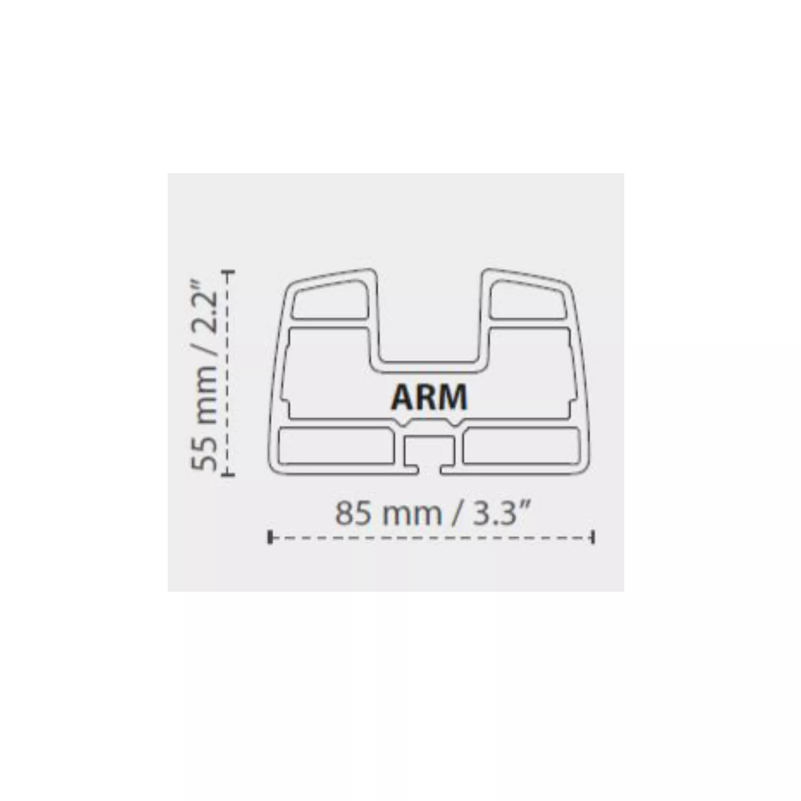 Umbrosa Versa UX Architecture Square & Full Black 300 x 300 cm