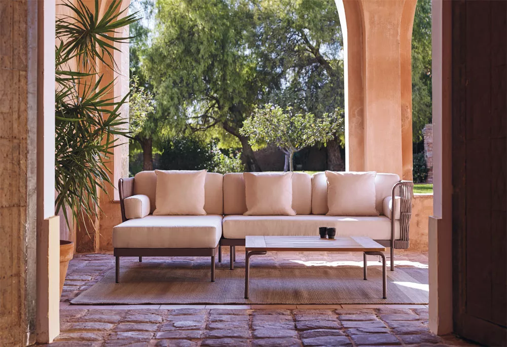 Point Weave Sonnenliege • Gartenliege 78 cm