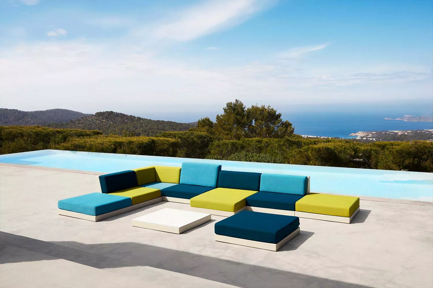 Vondom Pixel Loungesofa Mittelmodul | hoch 101 cm