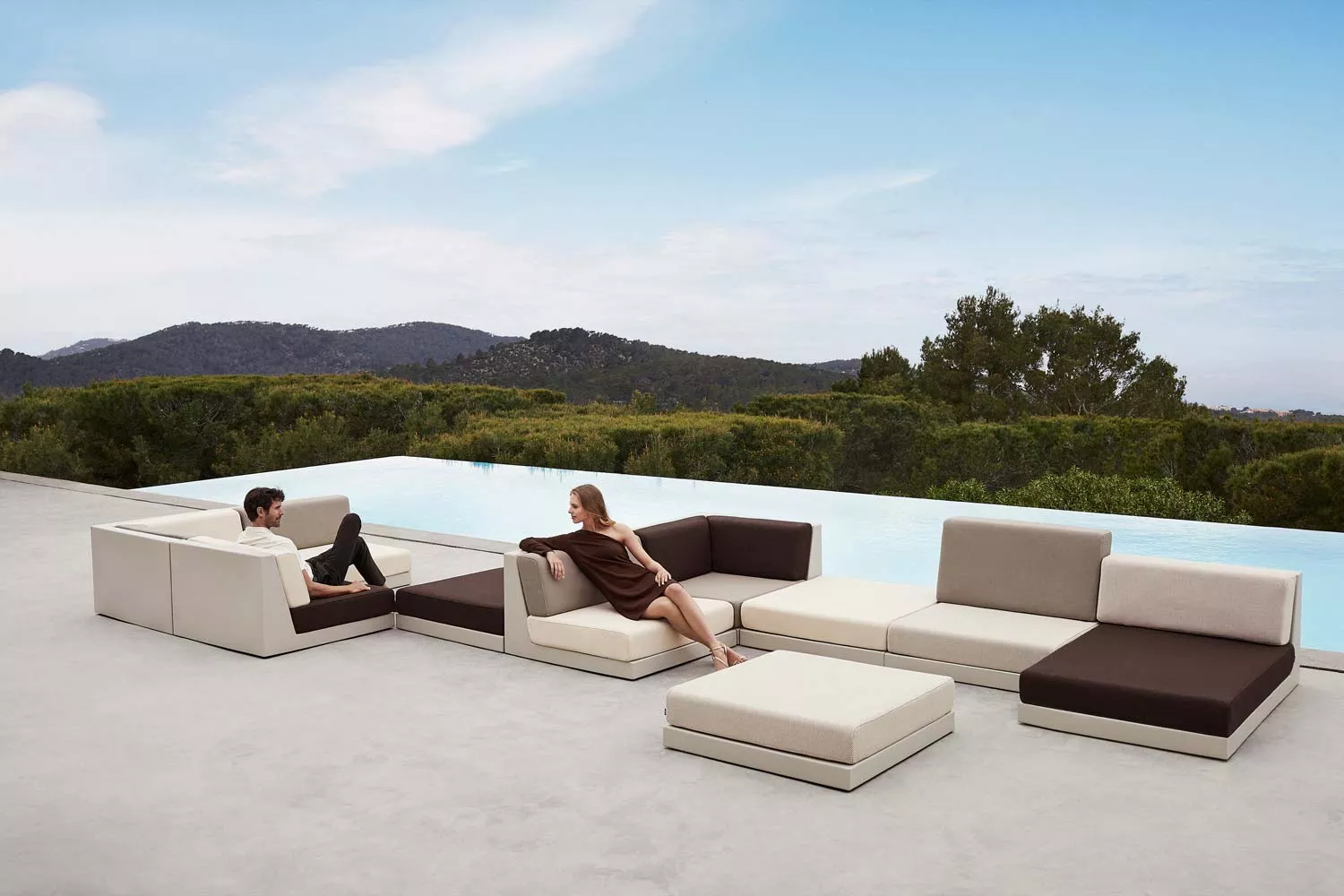Vondom Pixel Loungesofa Mittelmodul | hoch 101 cm
