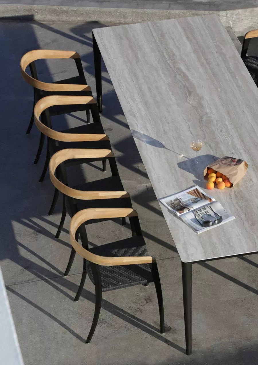 Royal Botania U-Nite Gartentisch 220 × 100 cm