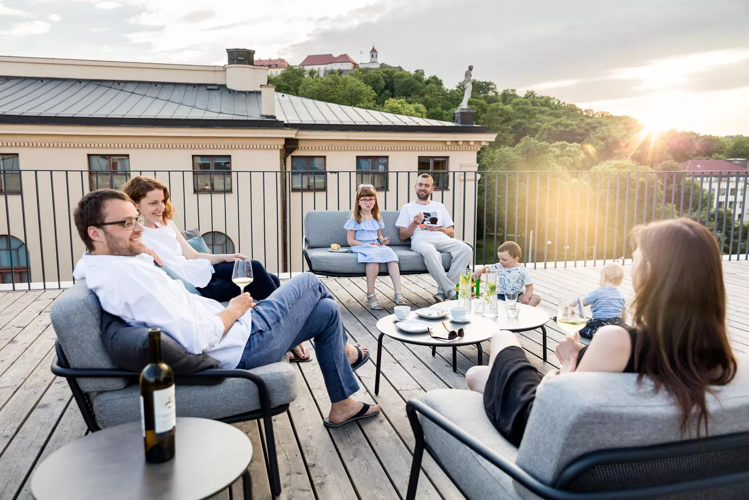 Todus Starling Gartenhocker • Loungehocker 68 cm