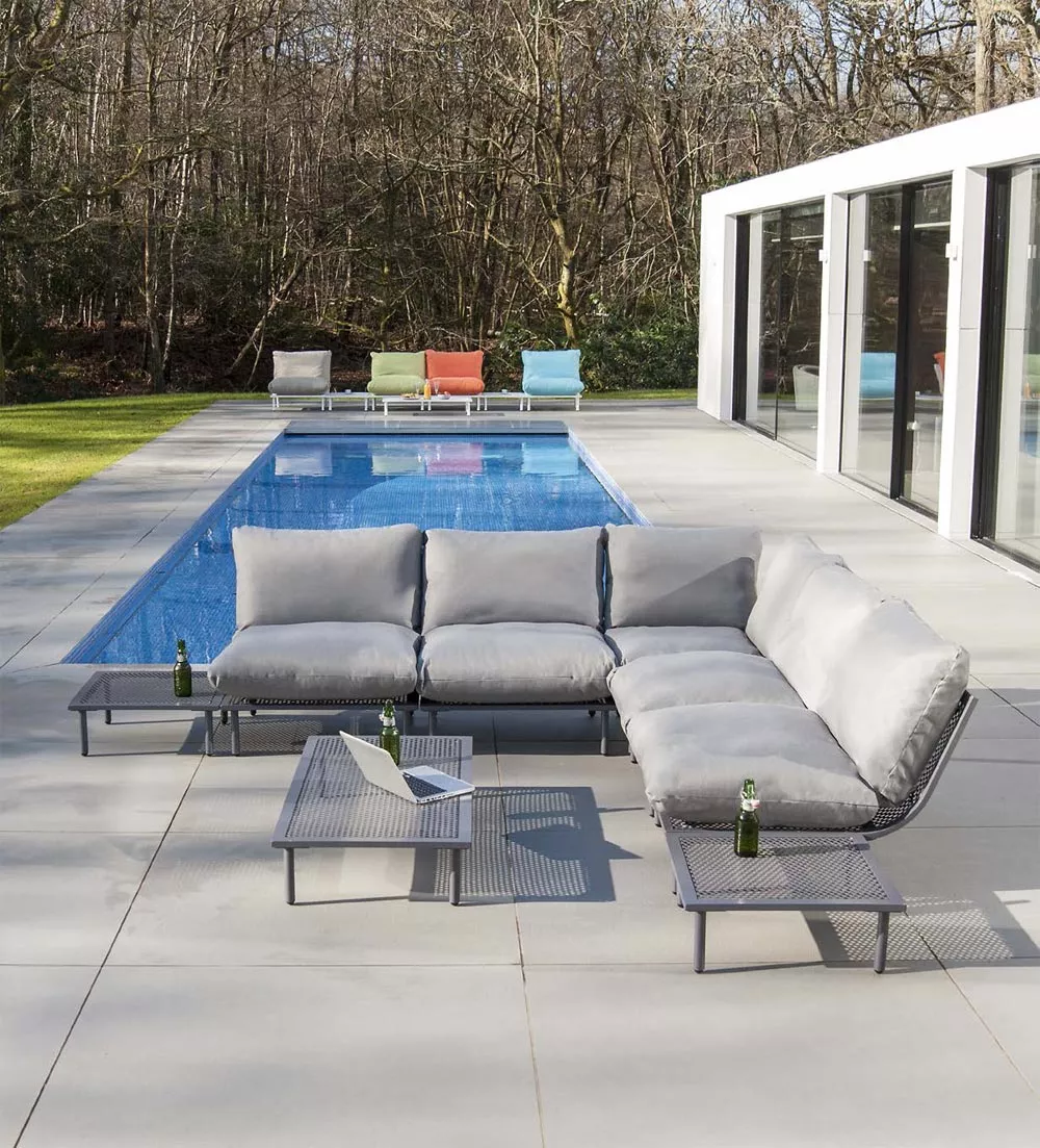 Alexander Rose Beach Lounge Beistelltisch mit HPL-Tischplatte