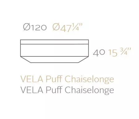 Vondom Vela Hocker Ø 120 cm