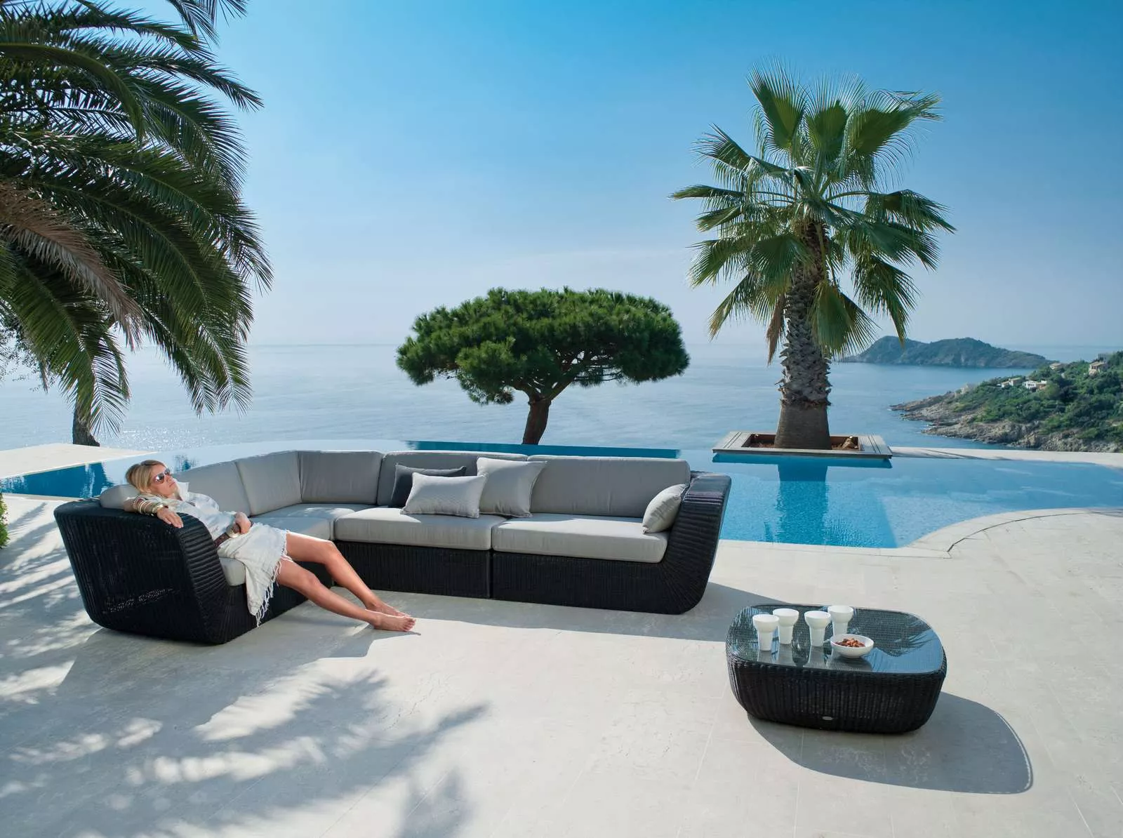 Cane-line Savannah Loungesofa Zweisitzer Modul links 135 cm