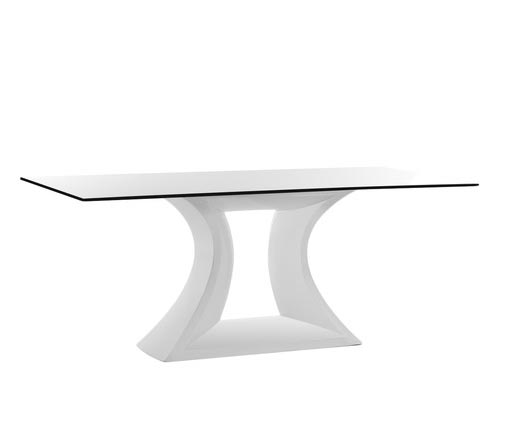 Vondom Rest Gartentisch mit HPL Tischplatte 200 × 100 cm - BLACK EDGE