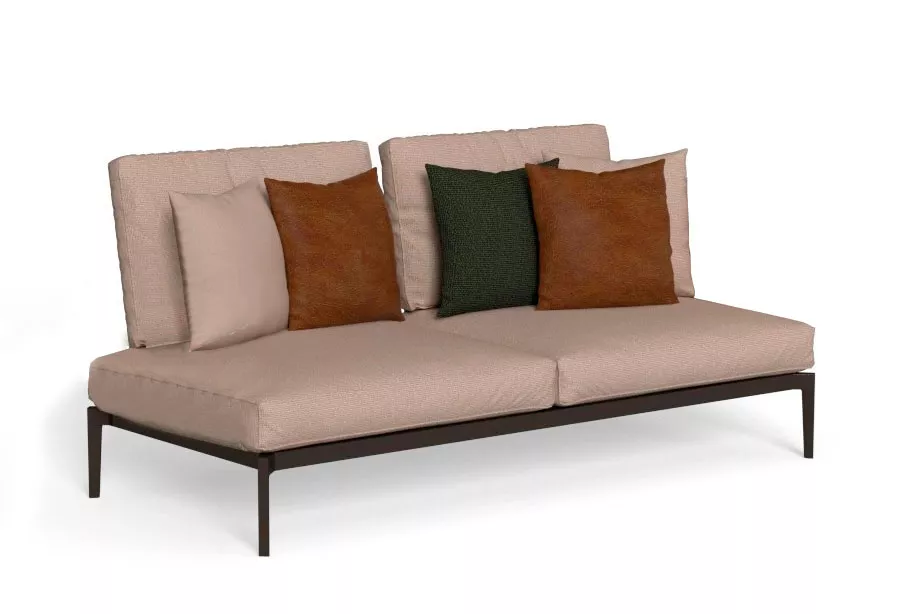 Talenti LEAF Loungesofa CX Mittelmodul 183 cm • Gartensofa inkl. Polster