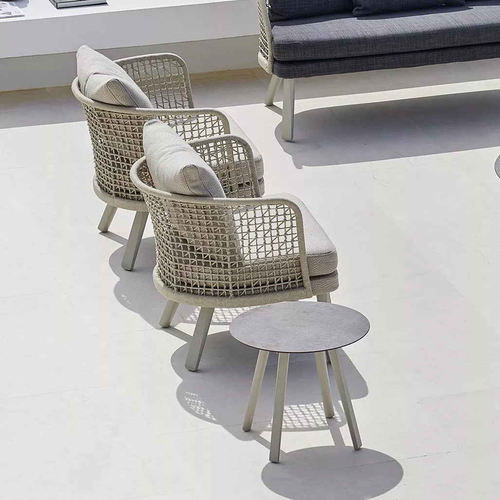 Varaschin Emma Loungesessel 79 cm • Sunbrella / Irokobeine 