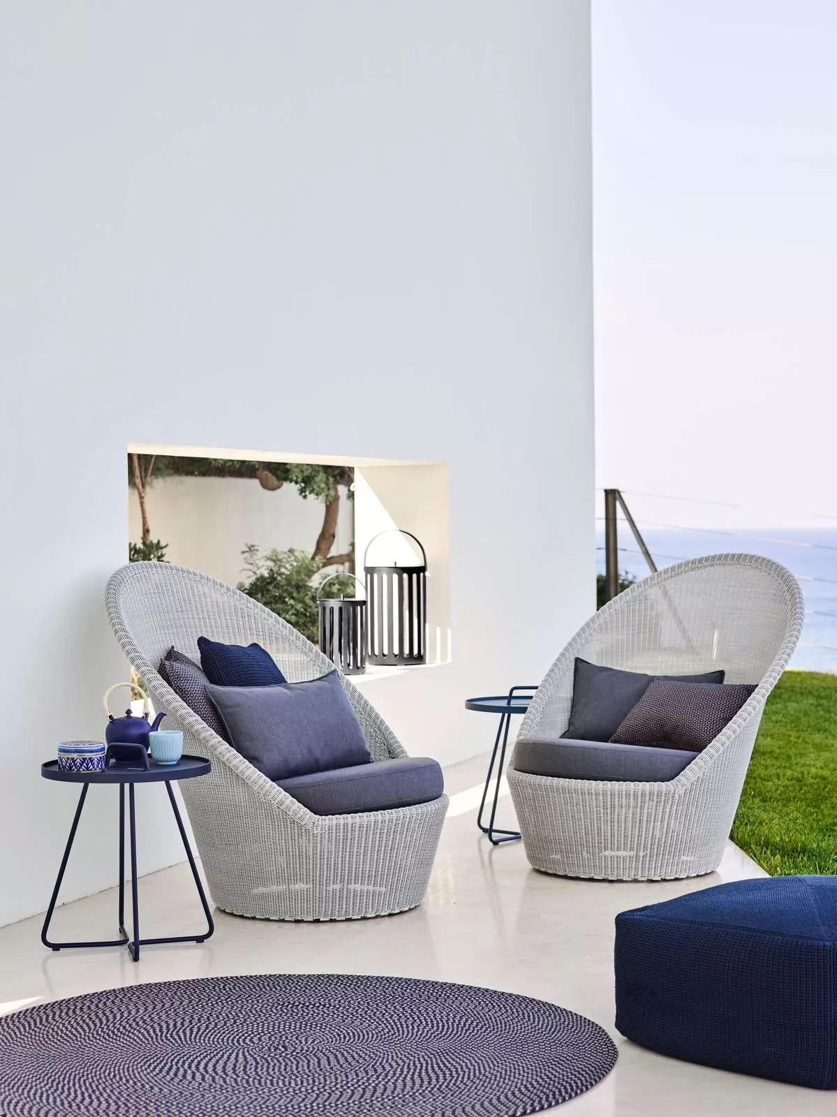 Cane-line Kingston Loungesessel Hochlehner 92 cm