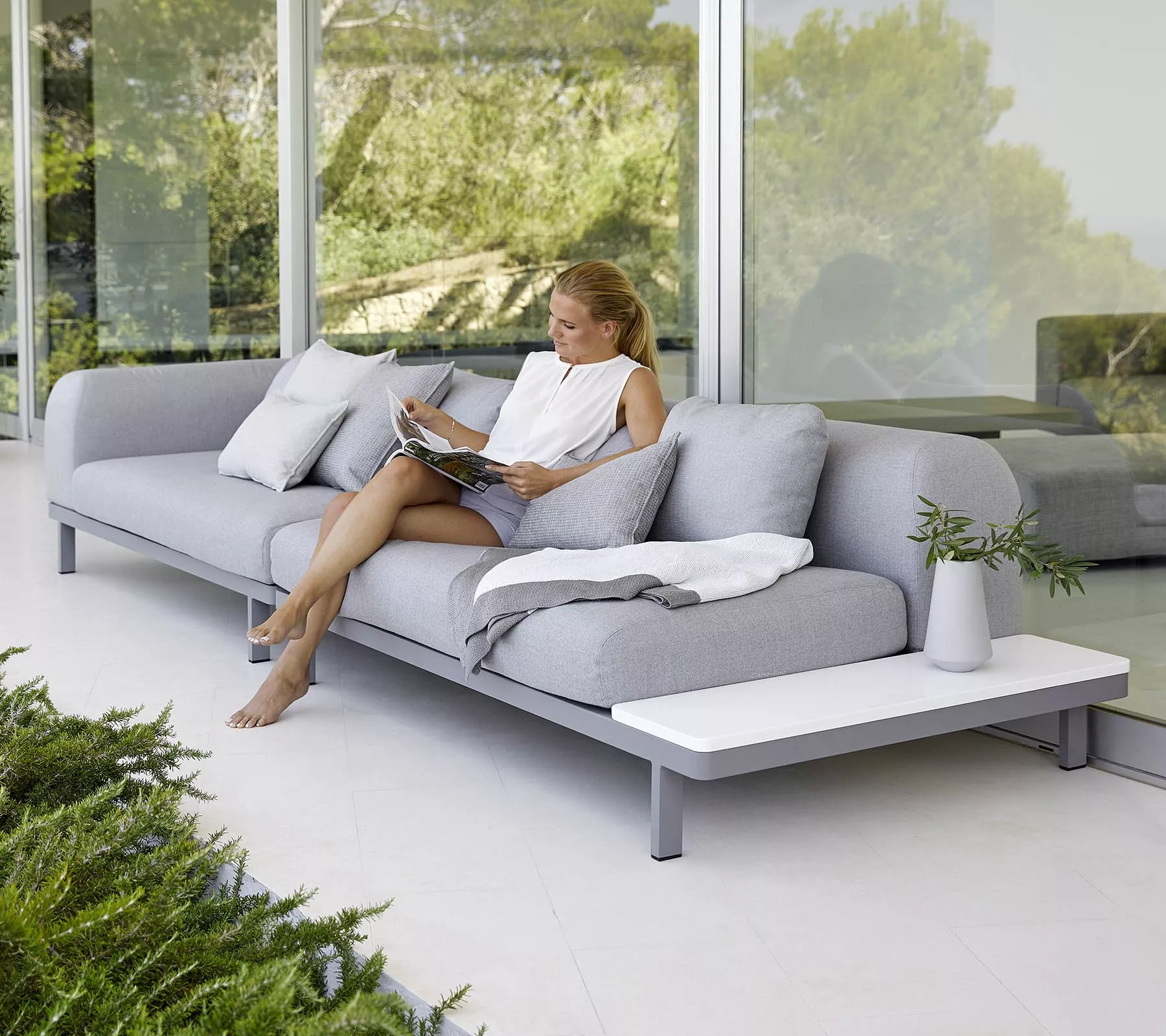 Cane-line Space Loungesofa Zweisitzer Modul links 180 cm
