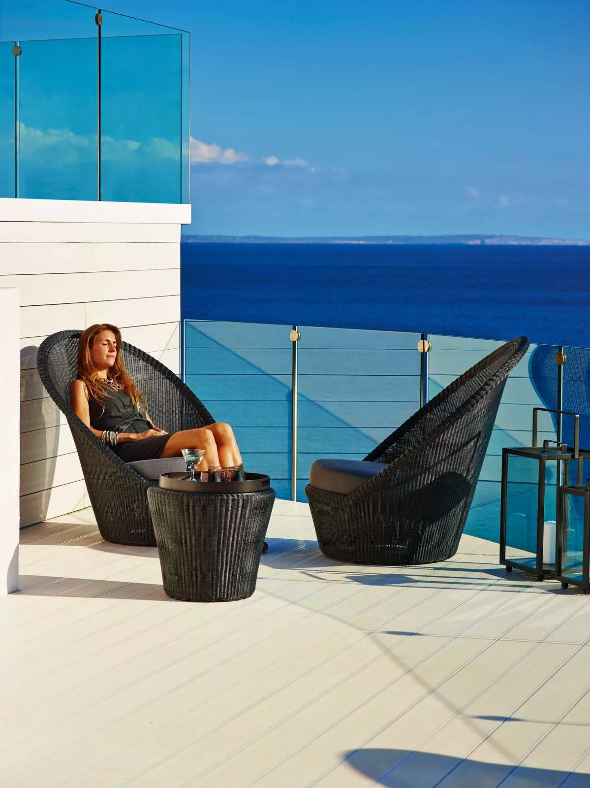 Cane-line Kingston Loungesessel Hochlehner 92 cm