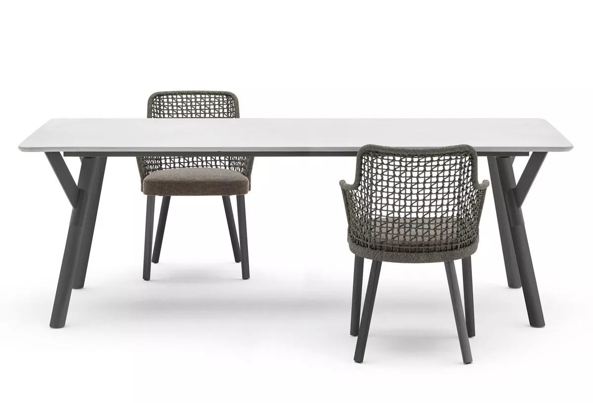 Varaschin Emma Gartenstuhl 48 cm • mit Aluminiumbeinen 