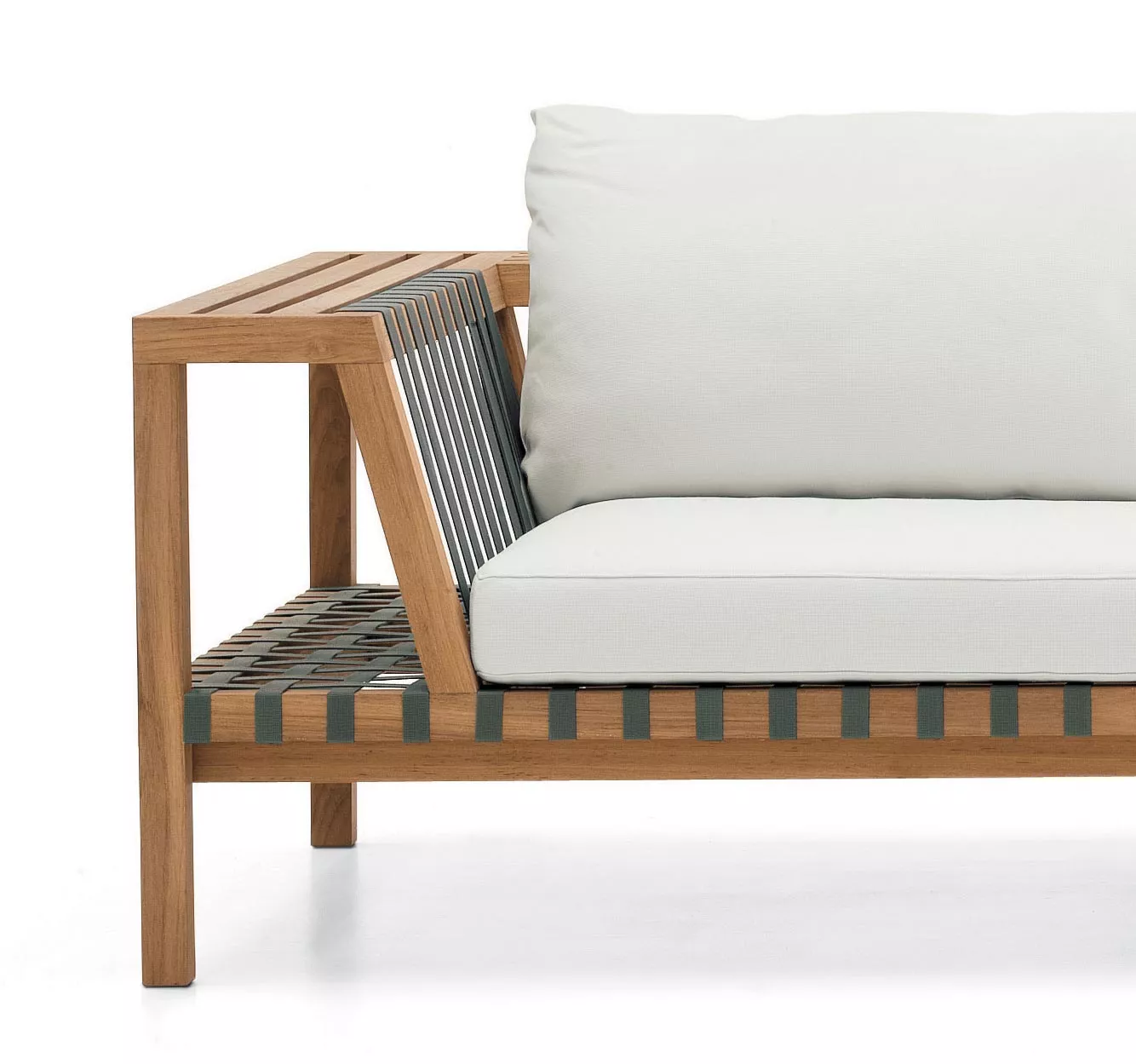 Roda Network Loungesofa 130 aus Teakholz