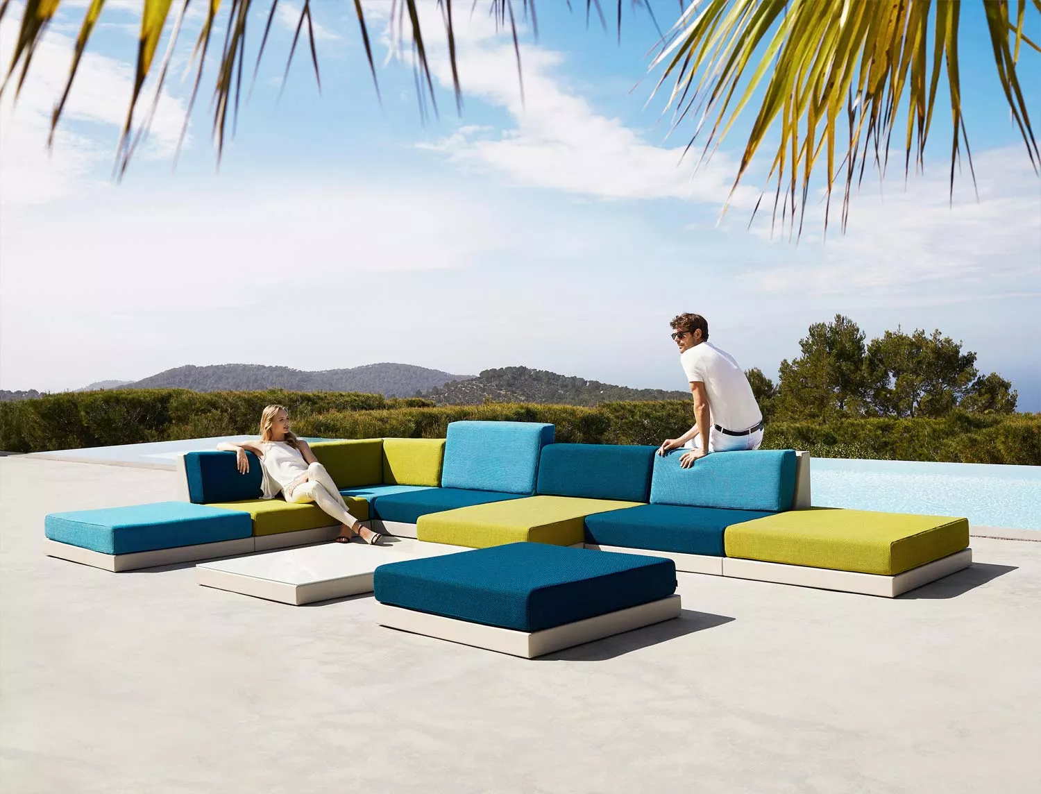 Vondom Pixel Loungesofa Mittelmodul | hoch 101 cm