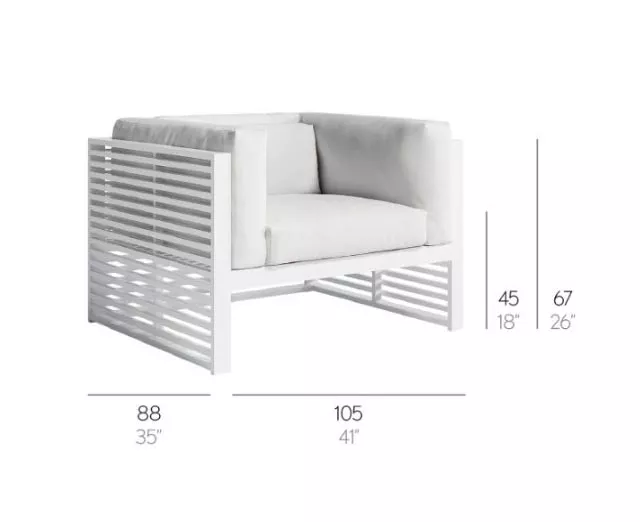 GANDIA BLASCO DNA Loungesessel 105 × 88 cm