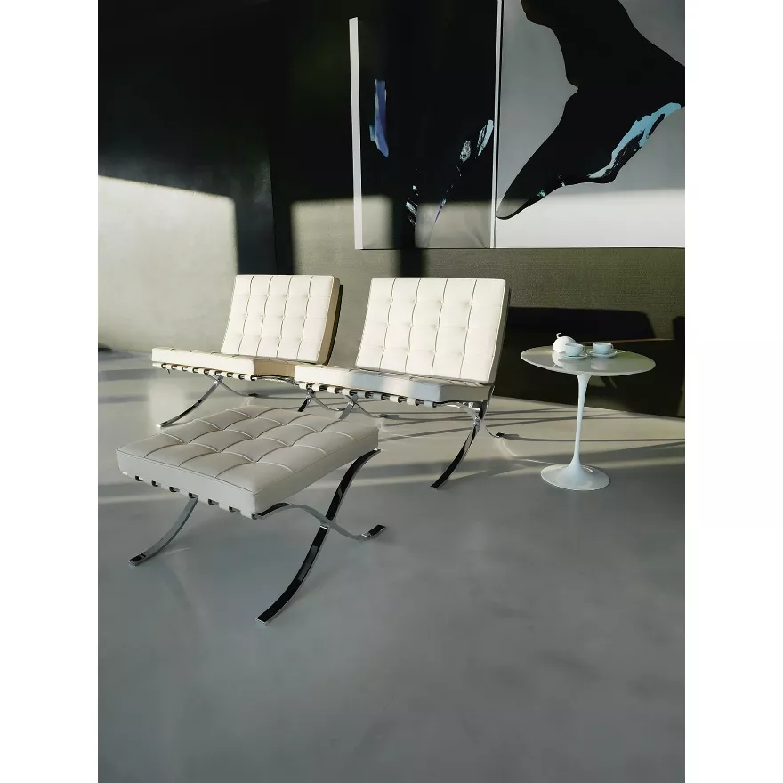 Knoll International • Barcelona Relax • Hocker • 59 x 59,5 x 39 cm