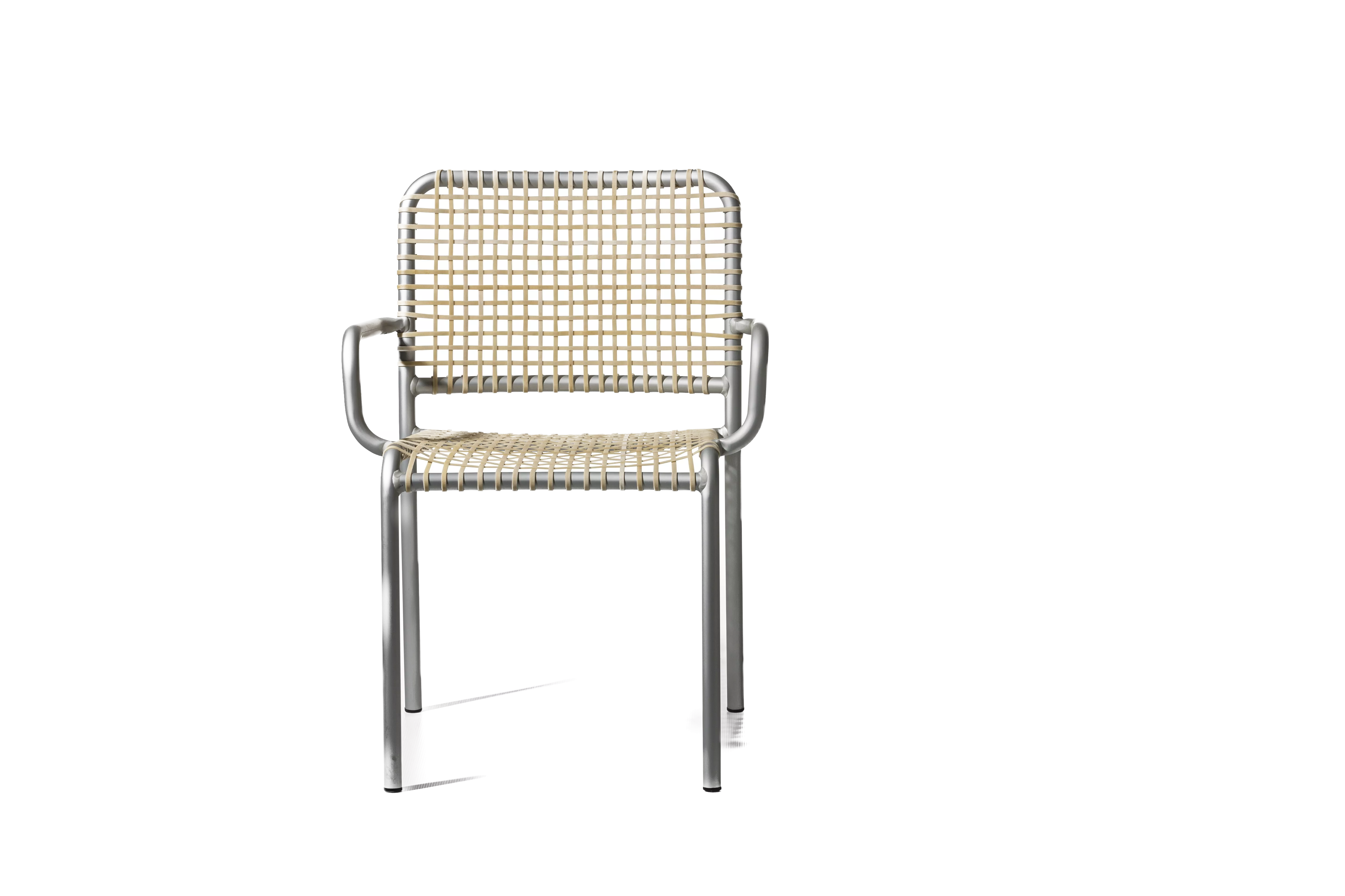 Gervasoni Allu stapelbarer Stuhl mit Armlehne