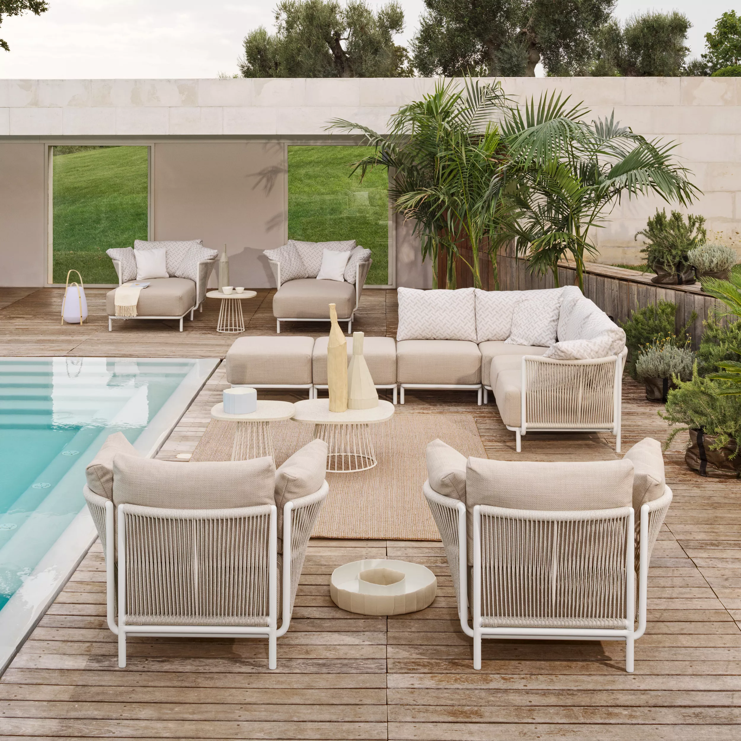 Roberti Queen Loungemodul • Pouf