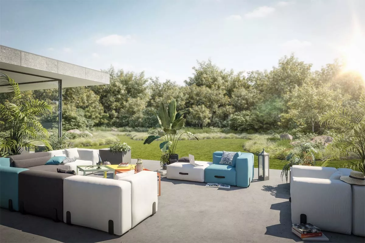 Conmoto Miami Loungesessel • Gartensessel 123 × 92 cm 