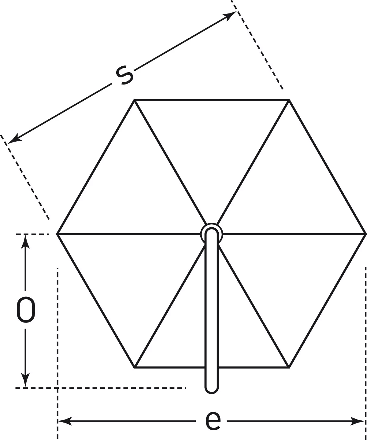 May Sonnenschirm Rialto RP | 1-er rund | 6-Teiler | mit Volant | versch. Größen