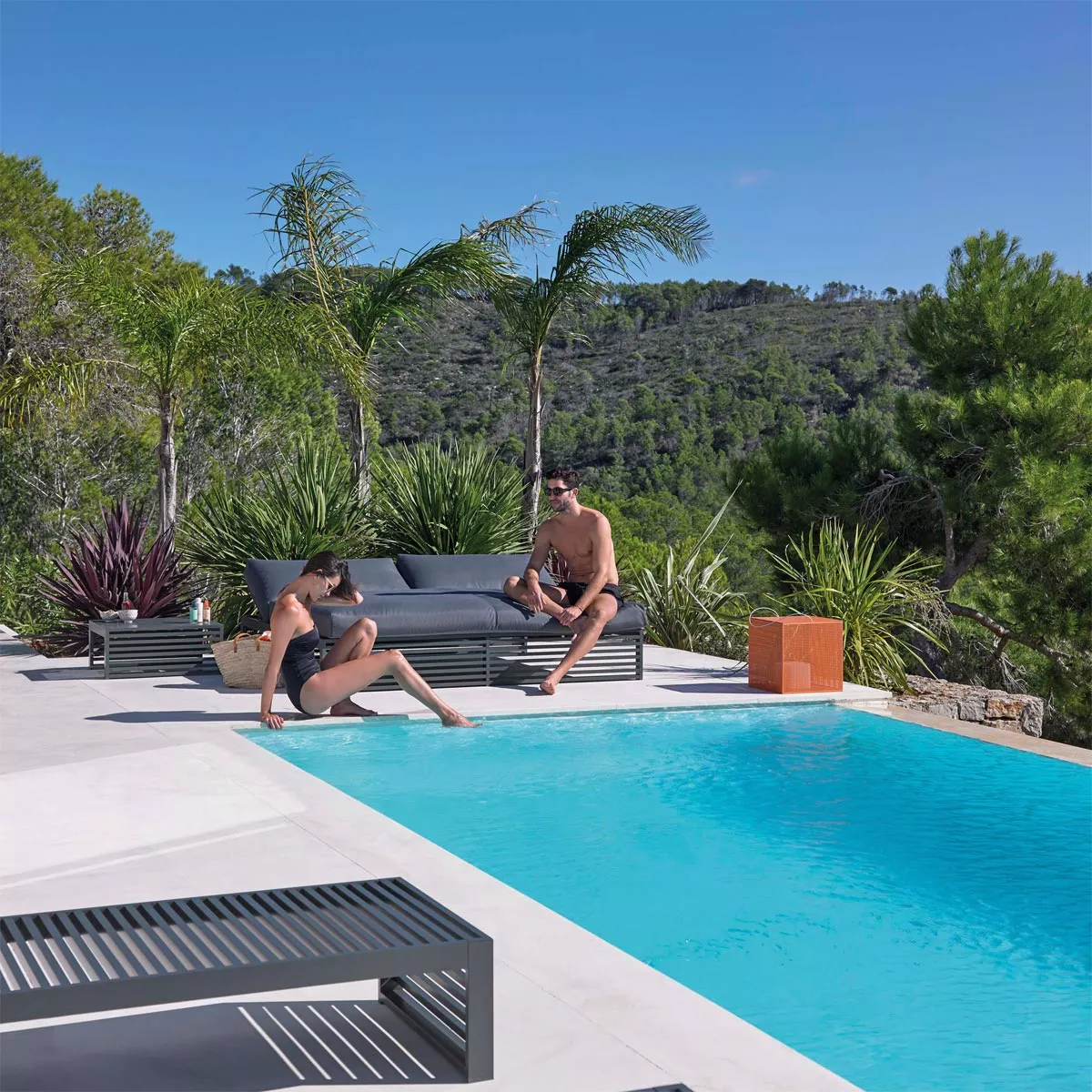 GANDIA BLASCO DNA Sonnenliege • Gartenliege 198 × 140 cm