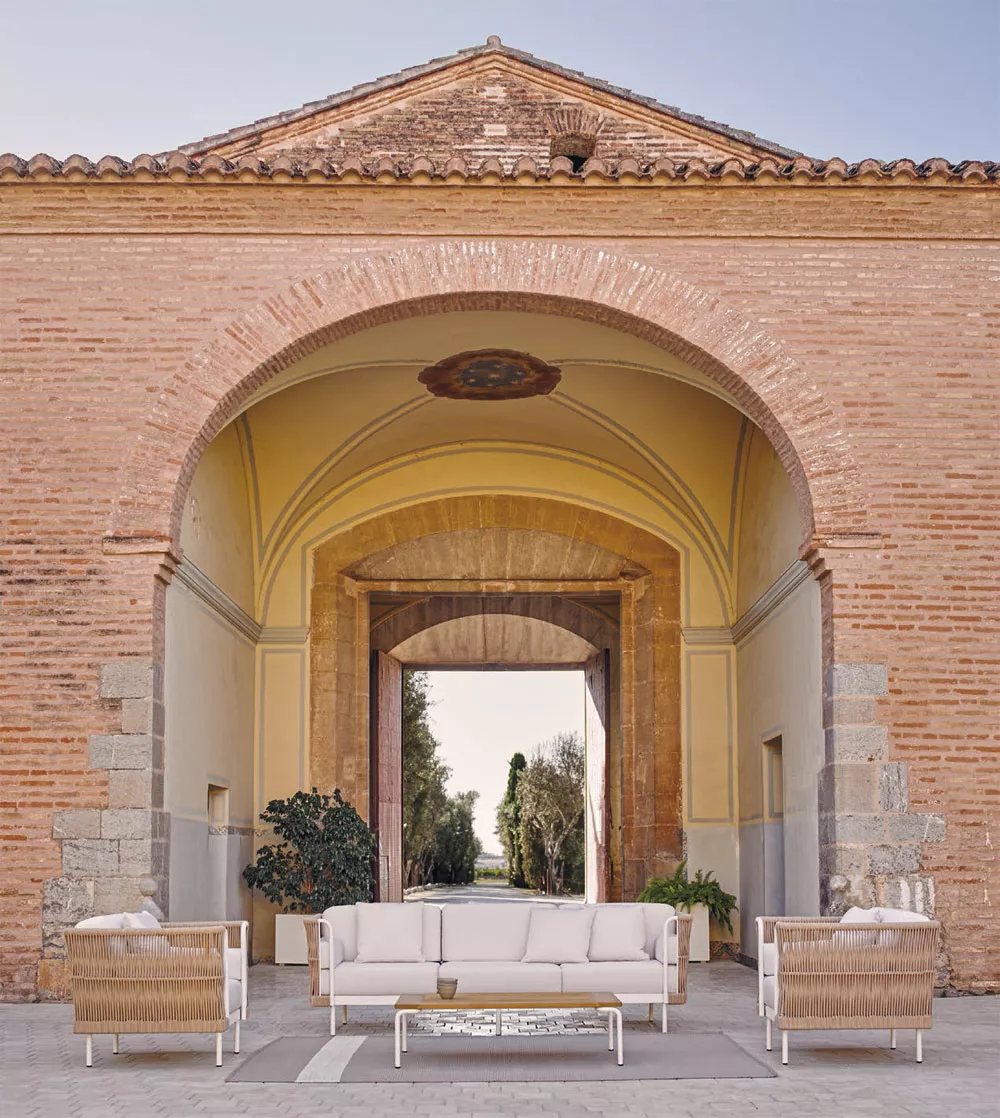 Point Weave Loungesofa Zweisitzer 162 cm