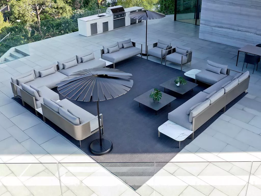 GANDIA BLASCO Solanas Loungesofa 4 • Mittelmodul 180 × 82 cm