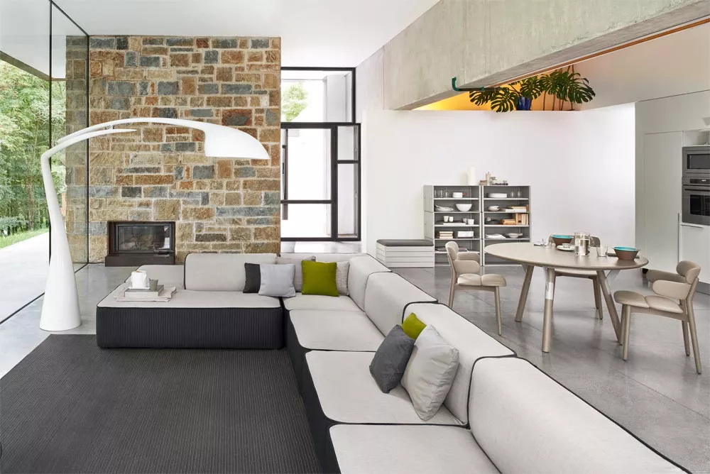 Varaschin Belt Loungesessel (Loungesofa Mittelmodul EINFARBIG) 70 cm 