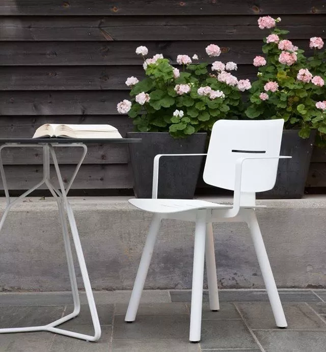 OASIQ COCO Armlehnstuhl • Gartenstuhl mit Aluminium Beinen