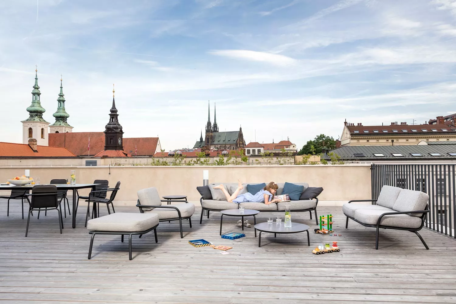 Todus Starling Gartensofa • Loungesofa 153 cm