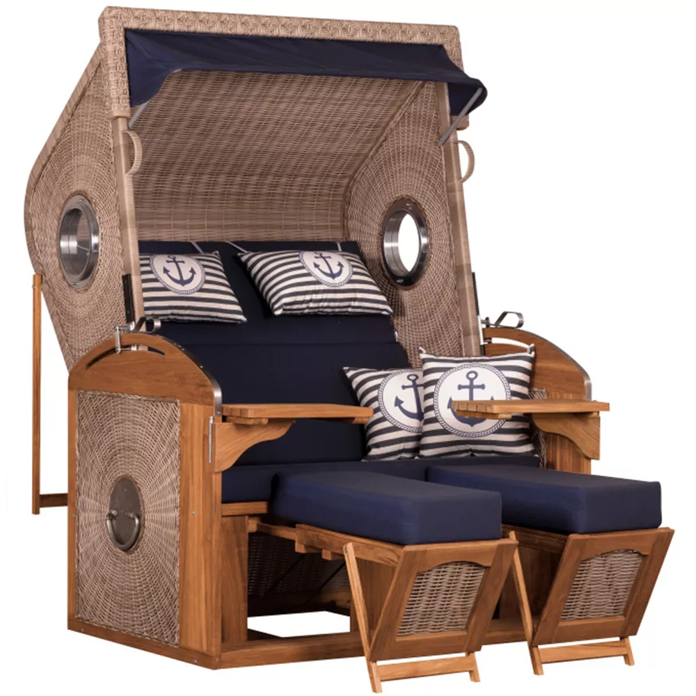 Schutzhülle Strandkorb Sailor XL - white kubu